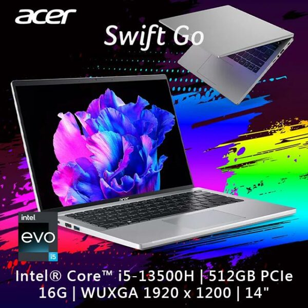 【Office 2021組】ACER Swift GO SFG14-71T-55QB 銀(i5-13500H/16G/512G PCIe/W11/WUXGA IPS/14)電腦收購